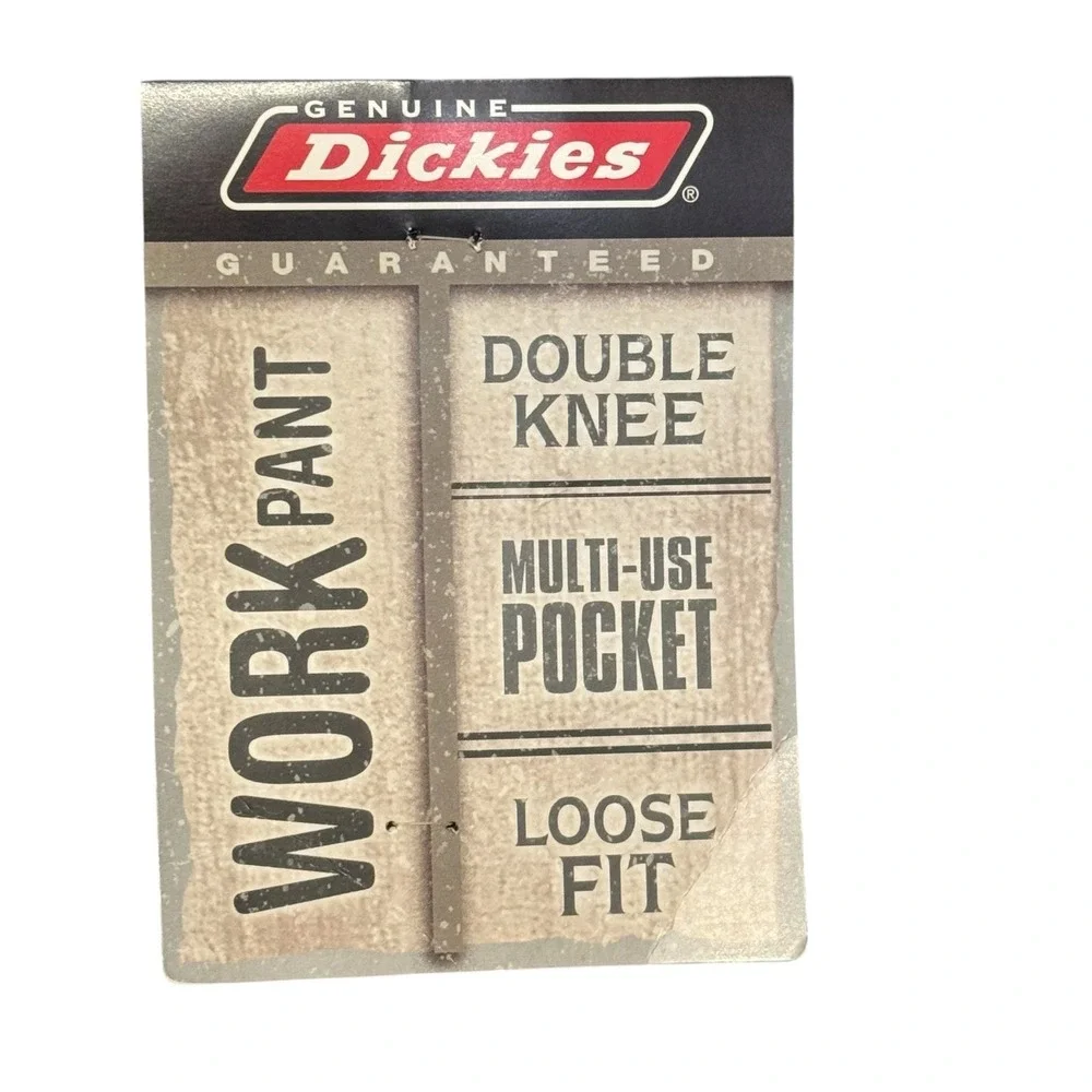 Dickies Mens Work Pants Double Knee Multi Use Pocket Loose Fit Navy 42x30 NWT